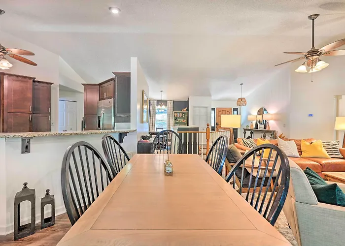 Game Room + Fire Pit! Multi-Level Anderson Home